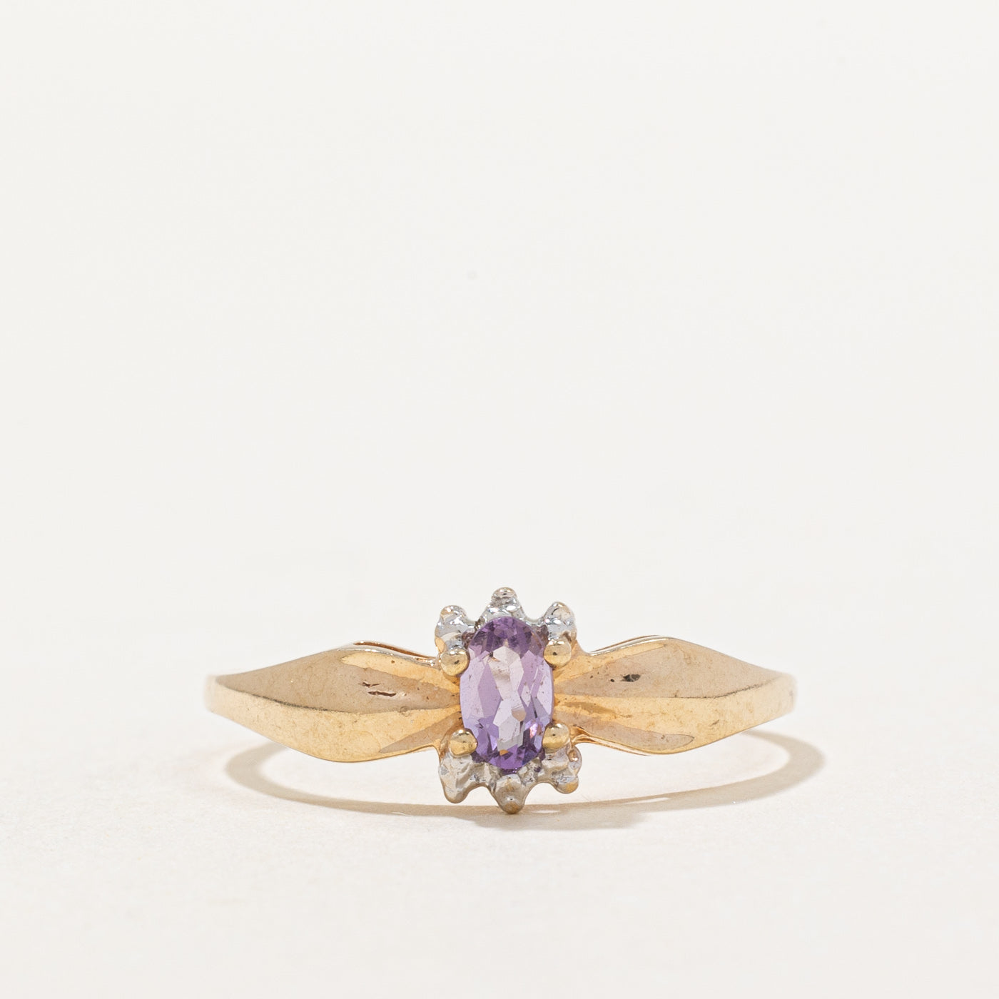 Bague en améthyste | 0,16 ct | Taille 7,75 |