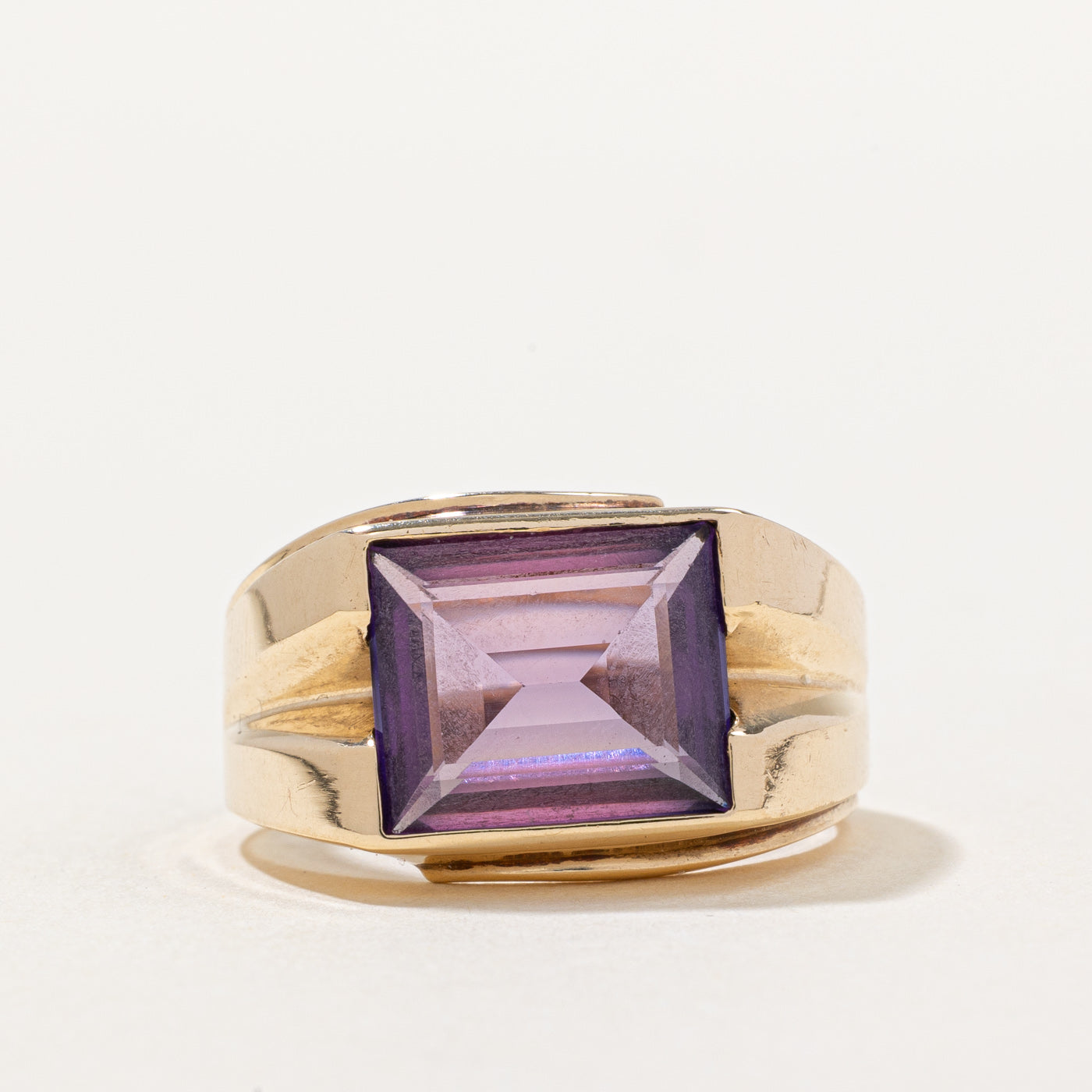Synthetic Purple Sapphire Cocktail Ring | 5.00ct | SZ 9 |