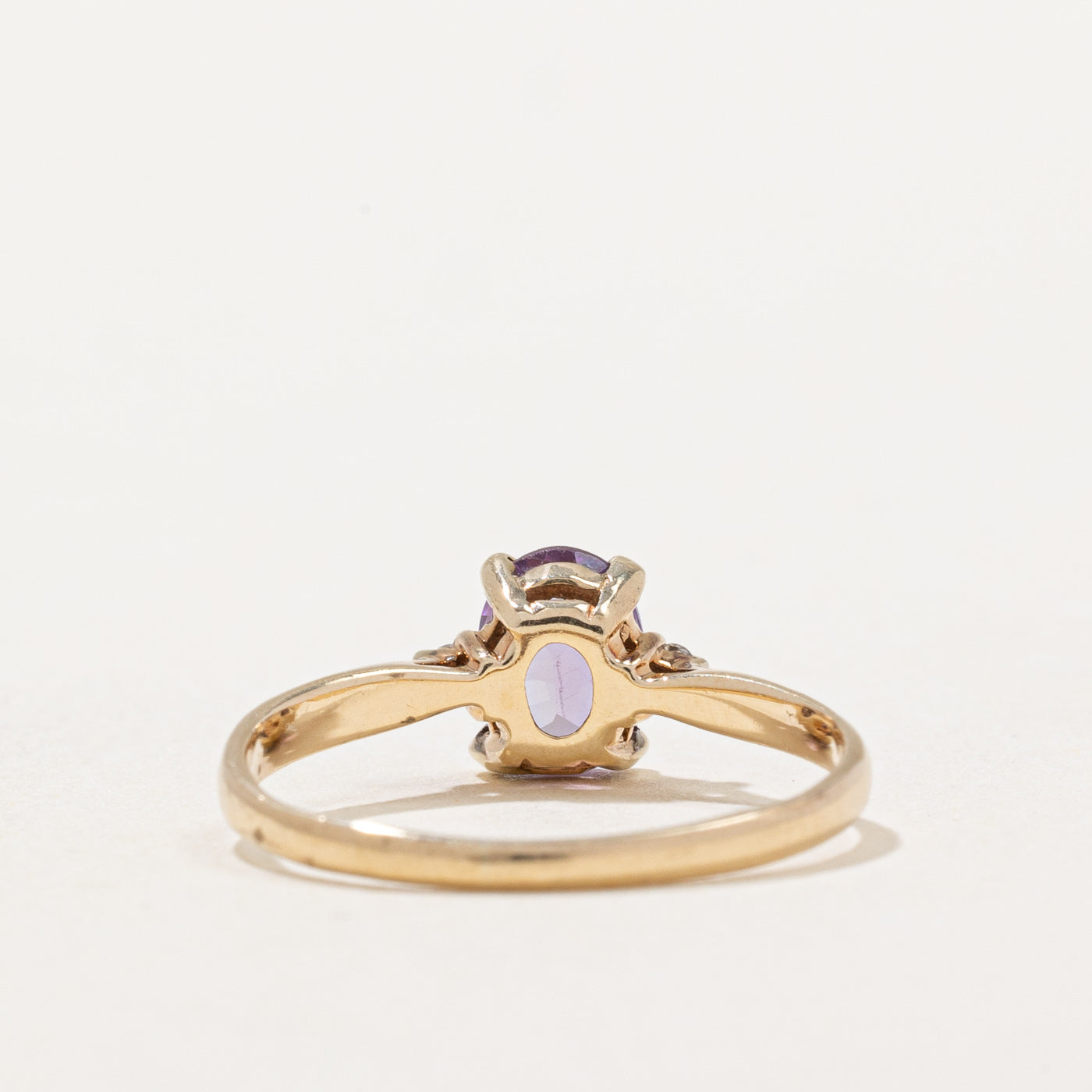 Amethyst & Diamond Ring | 0.60ct, 0.02ctw | SZ 6.75 |