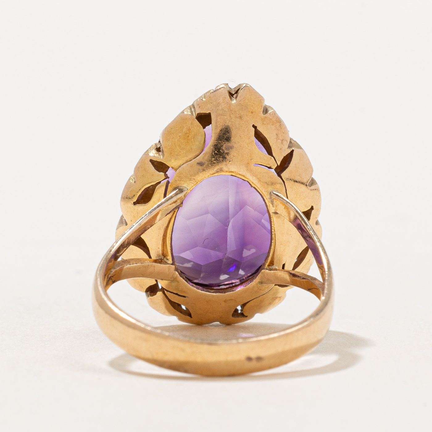 Pear Cut Amethyst Cocktail Ring | 7.00ct | SZ 4.5 |