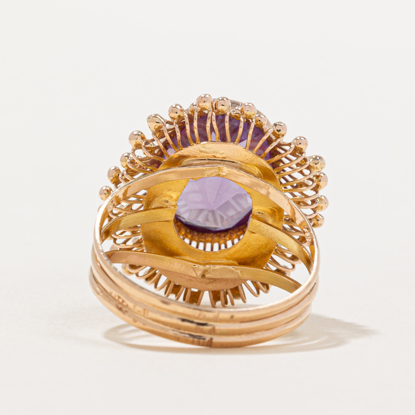 Synthetic Sapphire Cocktail Ring | 10.00ct | SZ 8.5 |