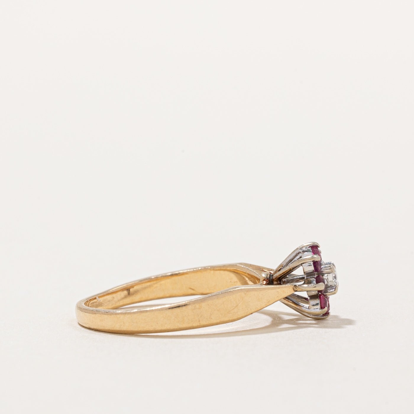 Ruby Halo & Diamond Ring | 0.30ctw, 0.06ct | SZ 5.75 |