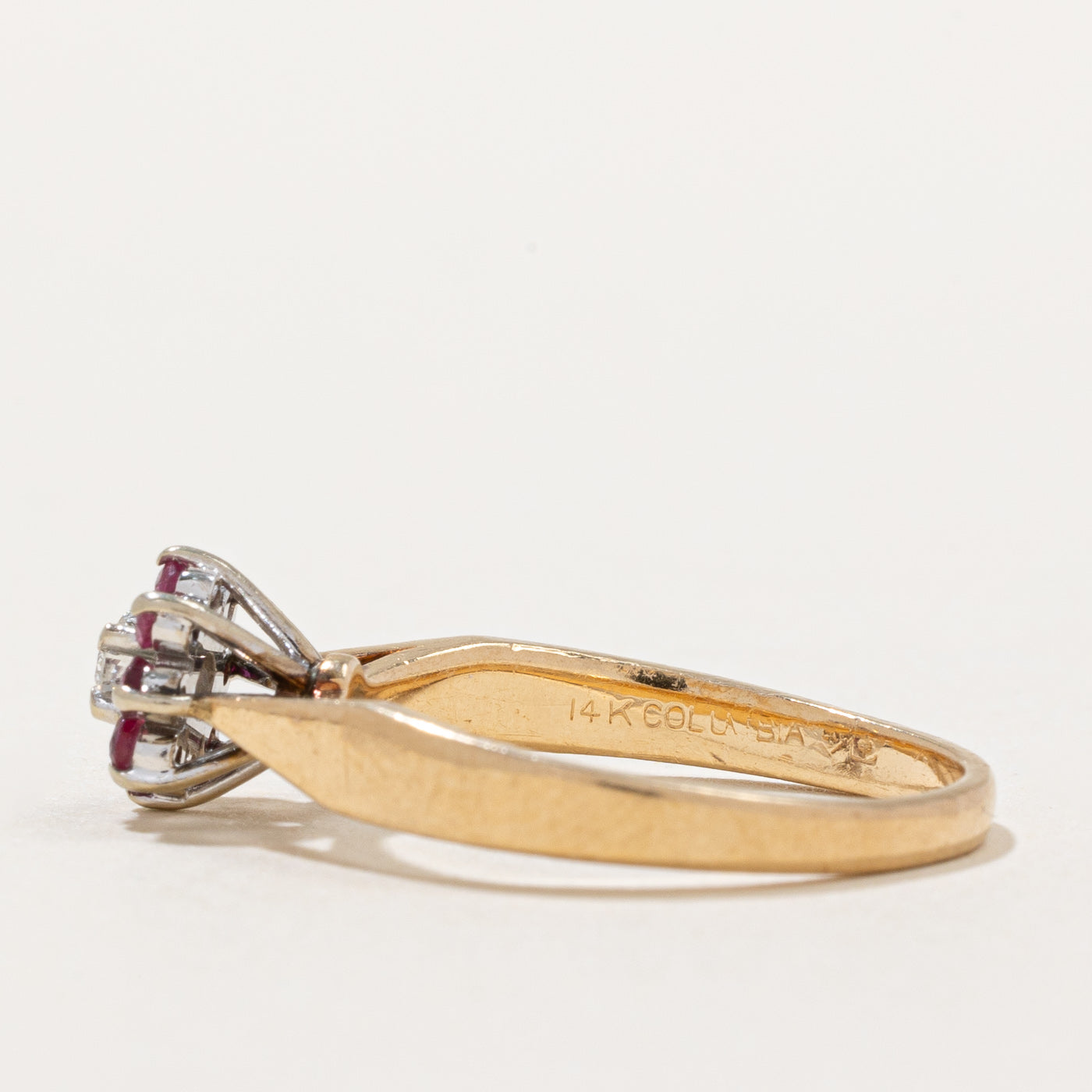 Ruby Halo & Diamond Ring | 0.30ctw, 0.06ct | SZ 5.75 |