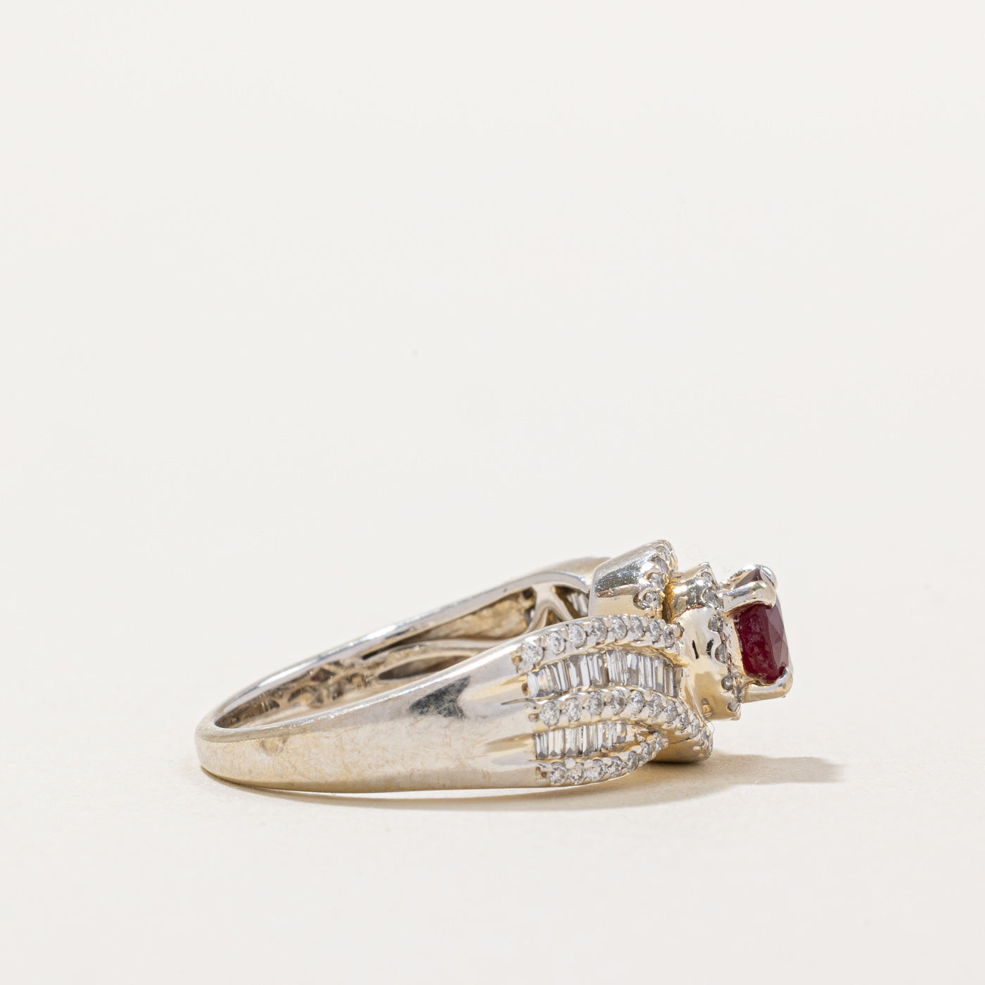Ruby & Diamond Ring | 0.82ct, 0.51ctw | SZ 6 |