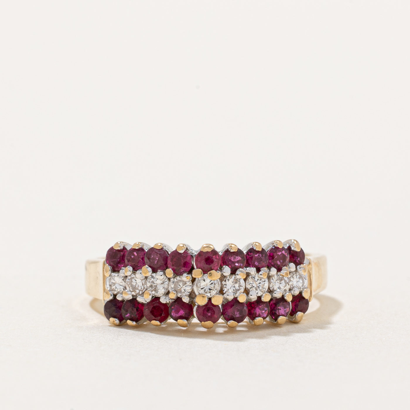 Ruby & Diamond Cocktail Ring | 0.55ctw, 0.18ctw | SZ 5.25 |