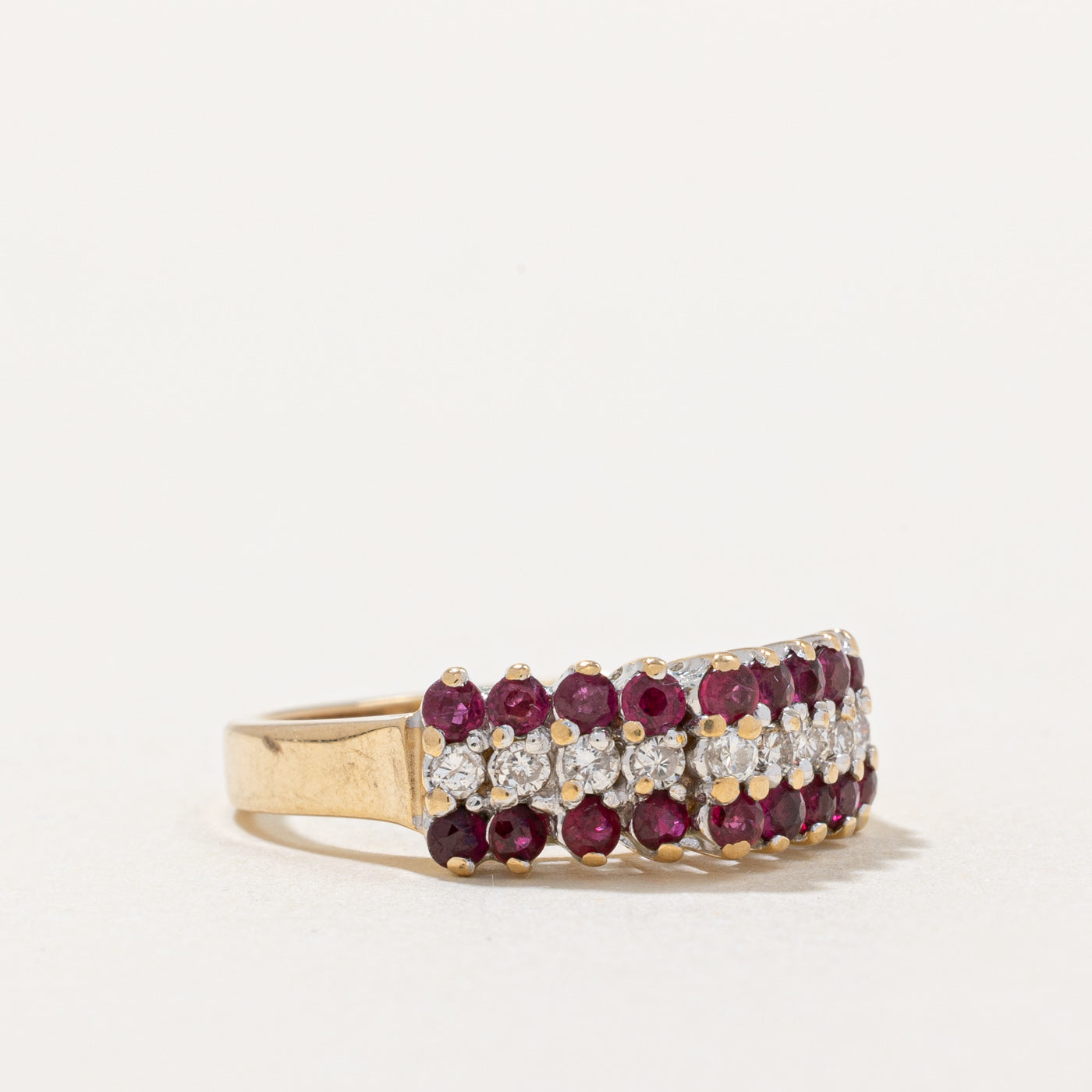 Ruby & Diamond Cocktail Ring | 0.55ctw, 0.18ctw | SZ 5.25 |