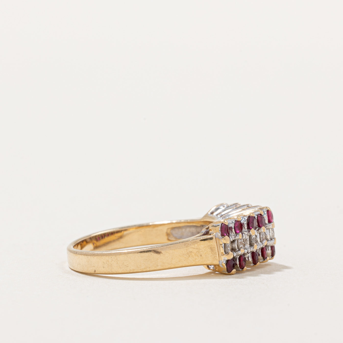 Ruby & Diamond Cocktail Ring | 0.55ctw, 0.18ctw | SZ 5.25 |
