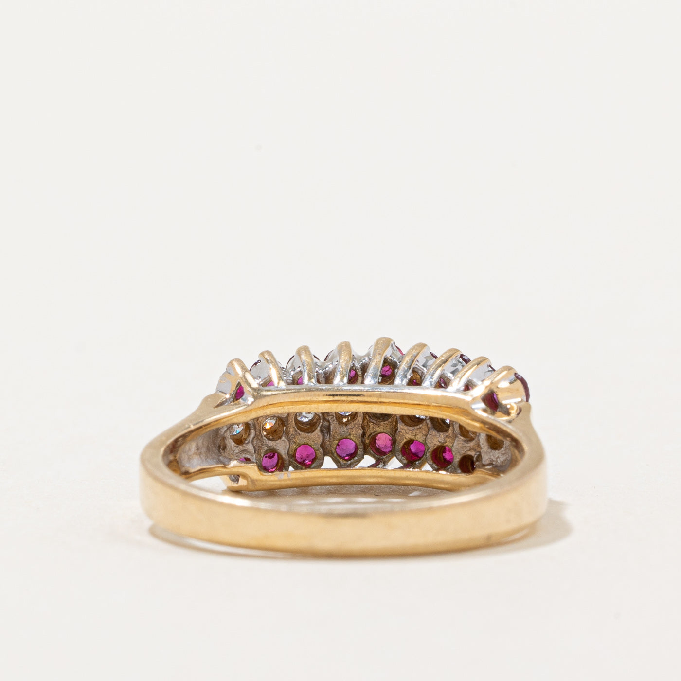 Ruby & Diamond Cocktail Ring | 0.55ctw, 0.18ctw | SZ 5.25 |