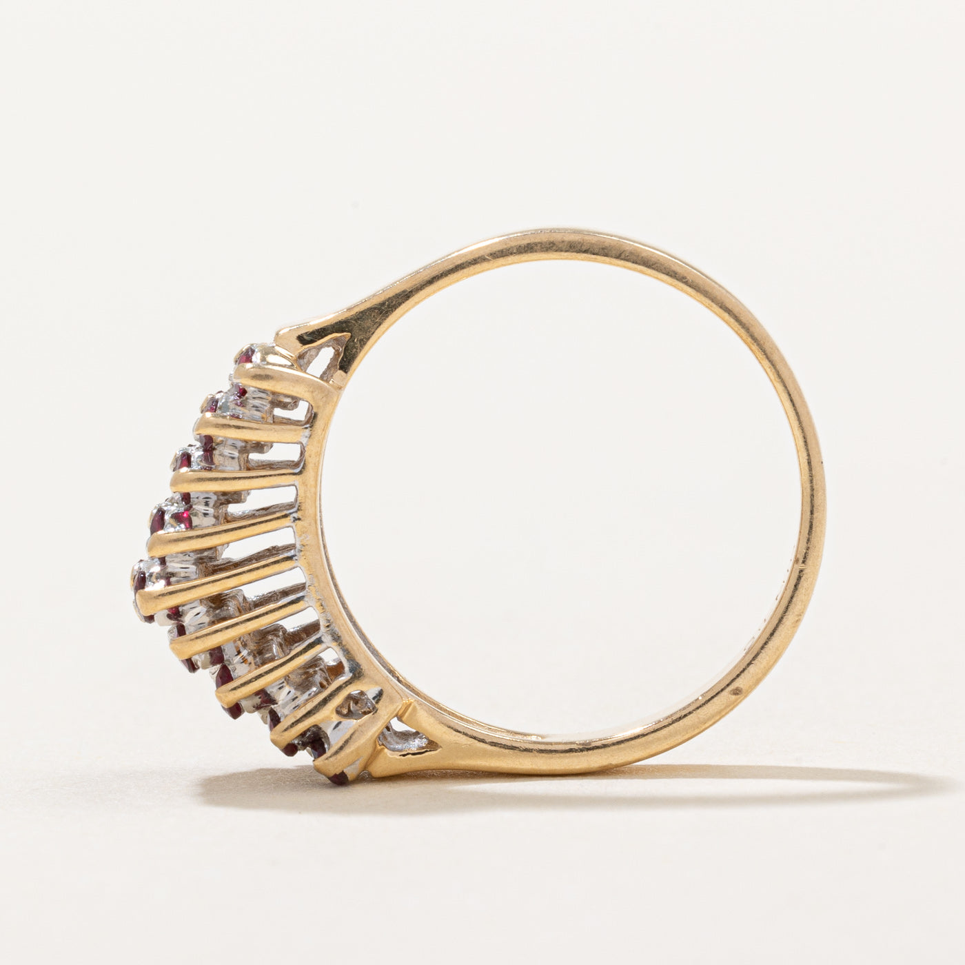 Ruby & Diamond Cocktail Ring | 0.55ctw, 0.18ctw | SZ 5.25 |