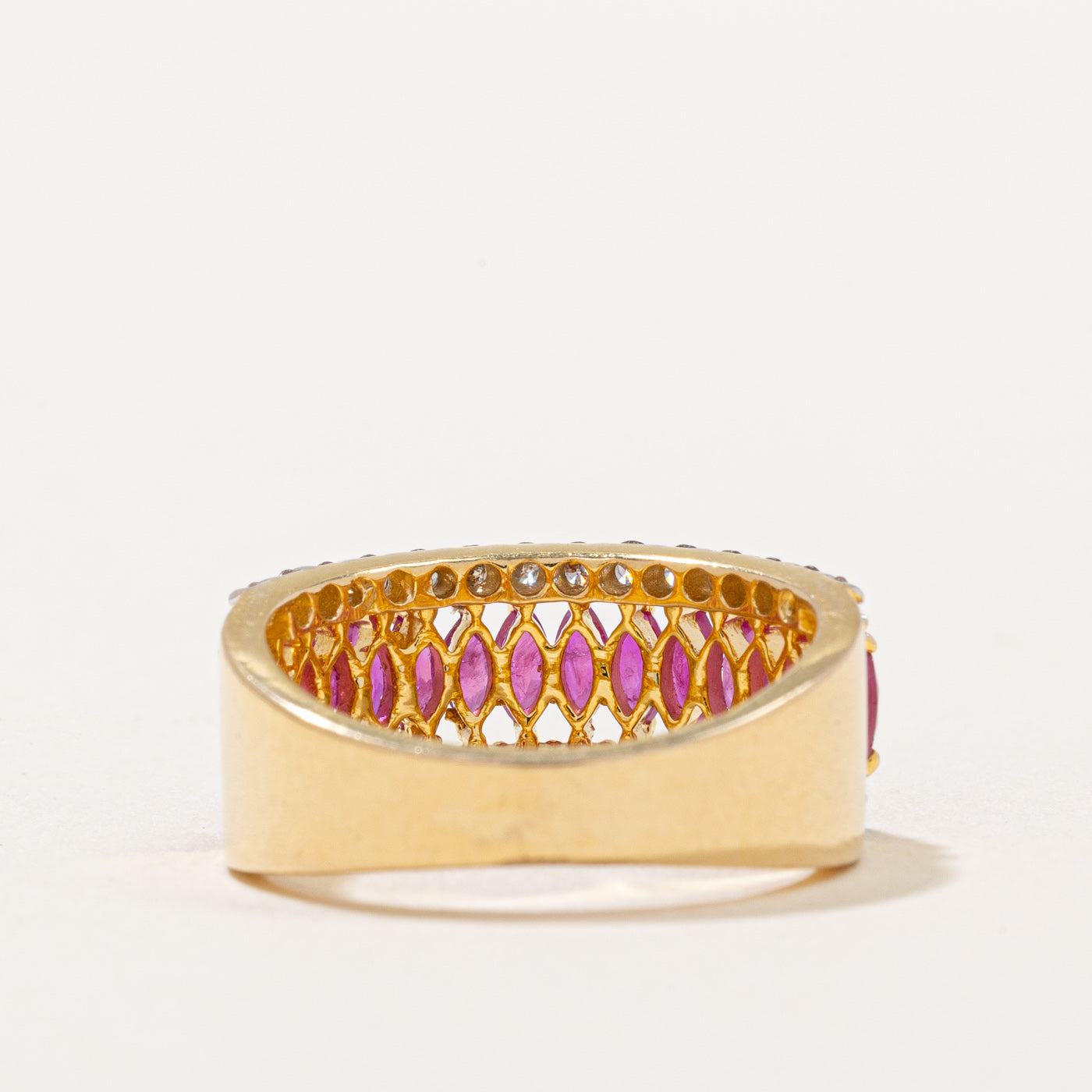 Ruby & Diamond Cocktail Ring | 0.70ctw, 0.50ctw | SZ 5.75 |