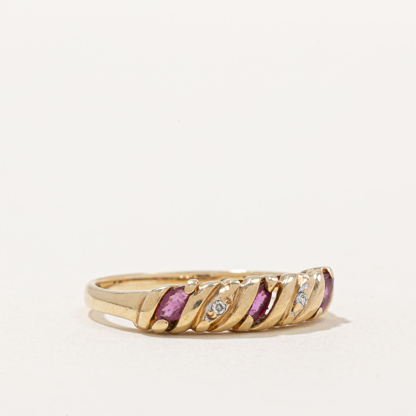 Ruby & Diamond Ring | 0.21ctw, 0.02ctw | SZ 6.75 |