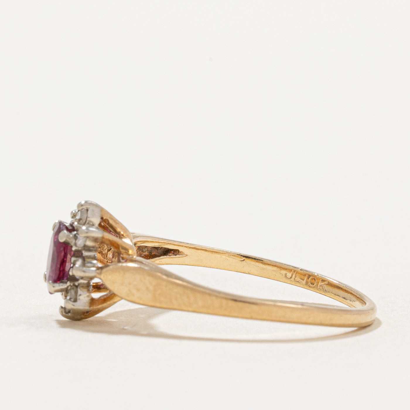 Ruby & Diamond Ring | 0.35ct, 0.08ctw | SZ 6 |