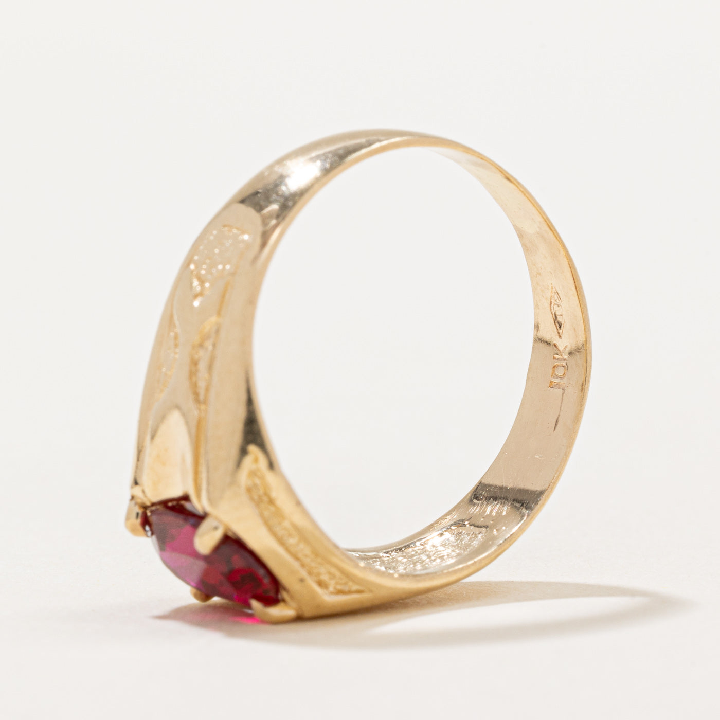 Synthetic Ruby Cocktail Ring | 1.00ct | SZ 9 |