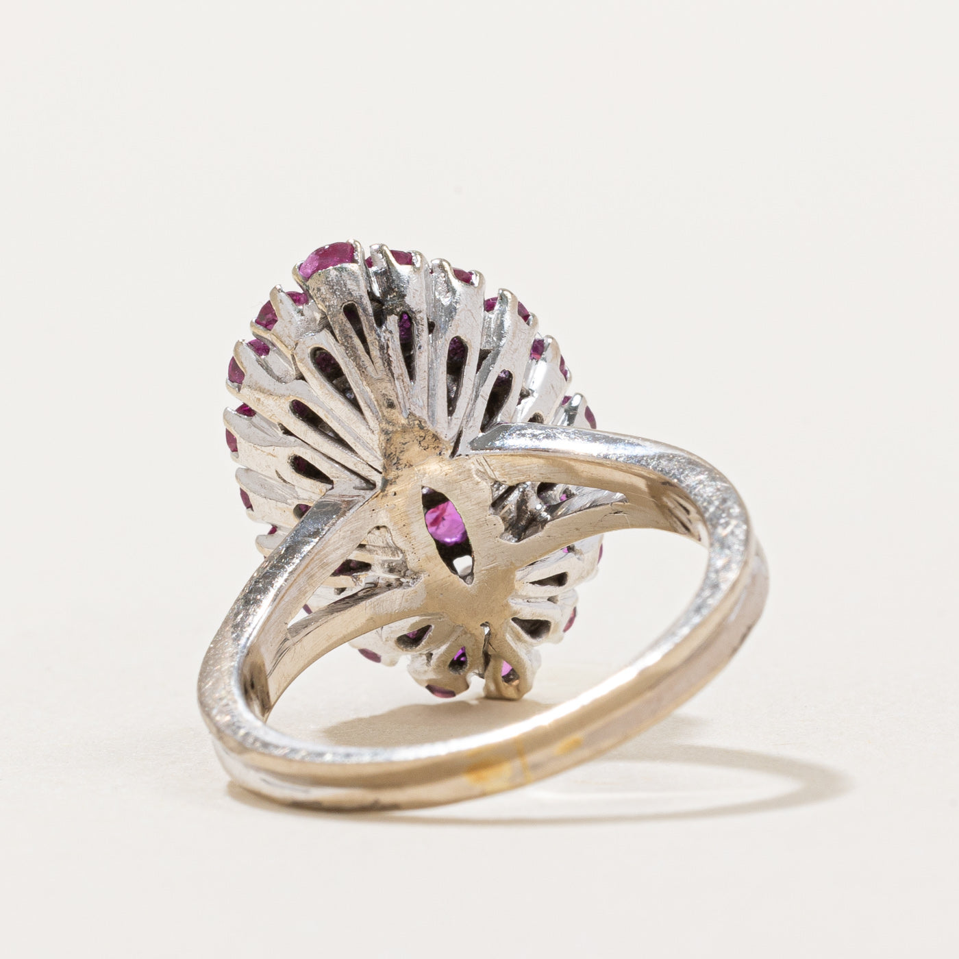 Ruby & Diamond Cocktail Ring | 1.00ctw, 0.28ctw | SZ 4.5 |