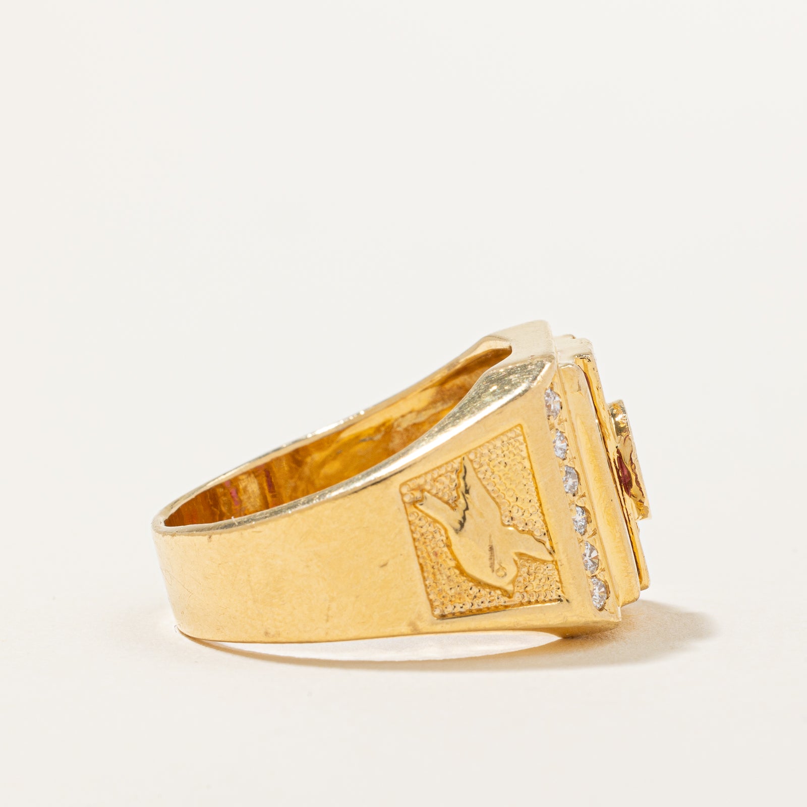 Diamond & Ruby Cocktail Ring | 0.62ctw, 0.50ctw | SZ 8.75 |