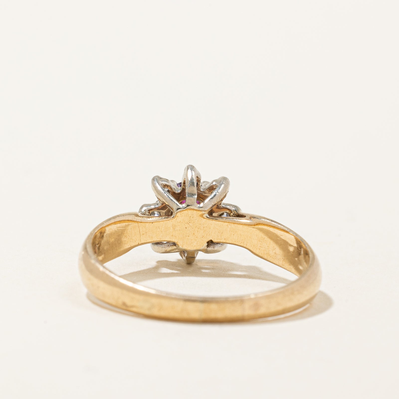 Ruby & Diamond Halo Ring | 0.20ct, 0.07ctw | SZ 6 |