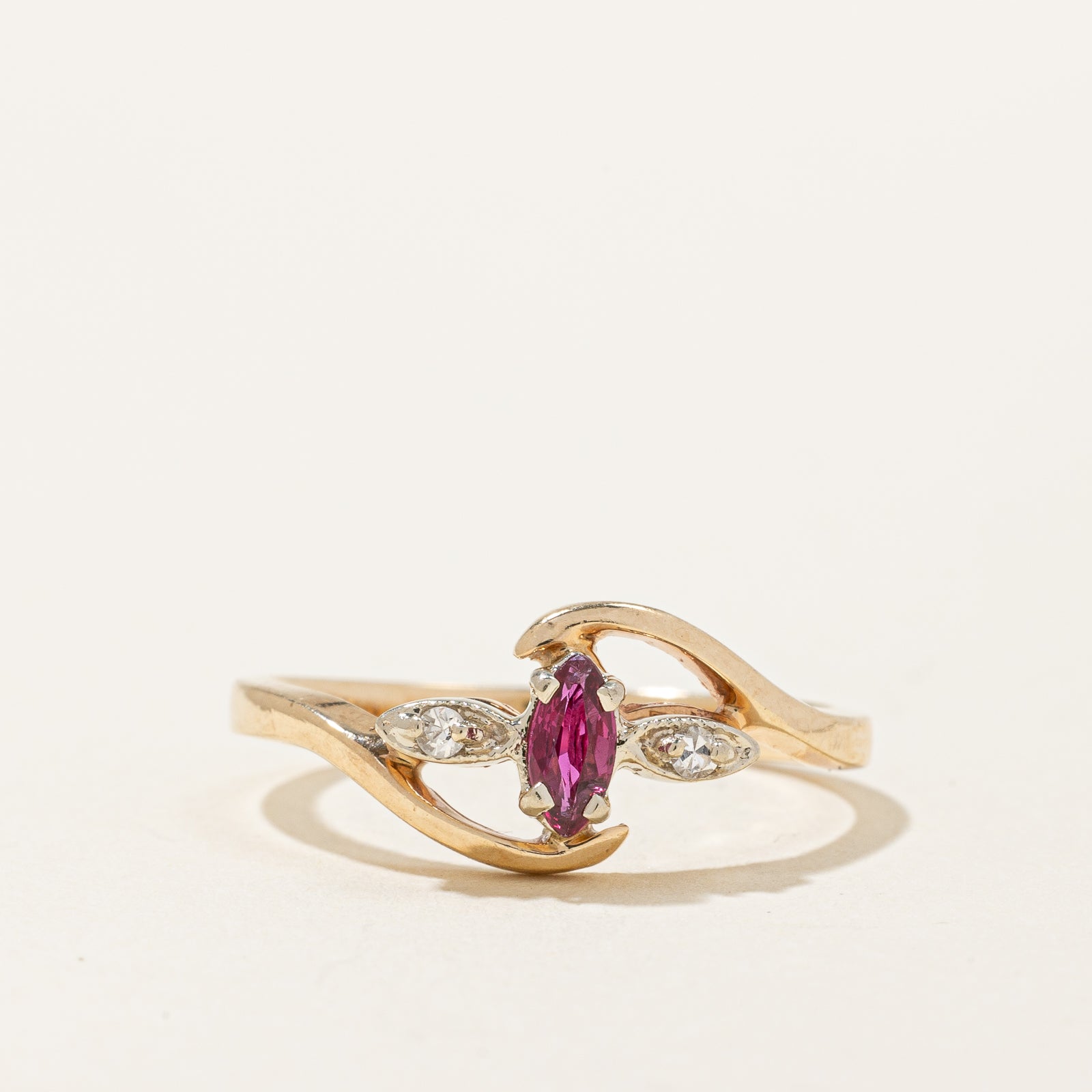 Ruby & Diamond Ring | 0.14ct, 0.03ctw | SZ 6.75 |