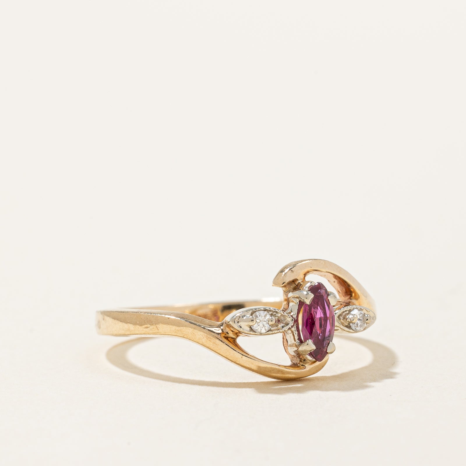 Ruby & Diamond Ring | 0.14ct, 0.03ctw | SZ 6.75 |