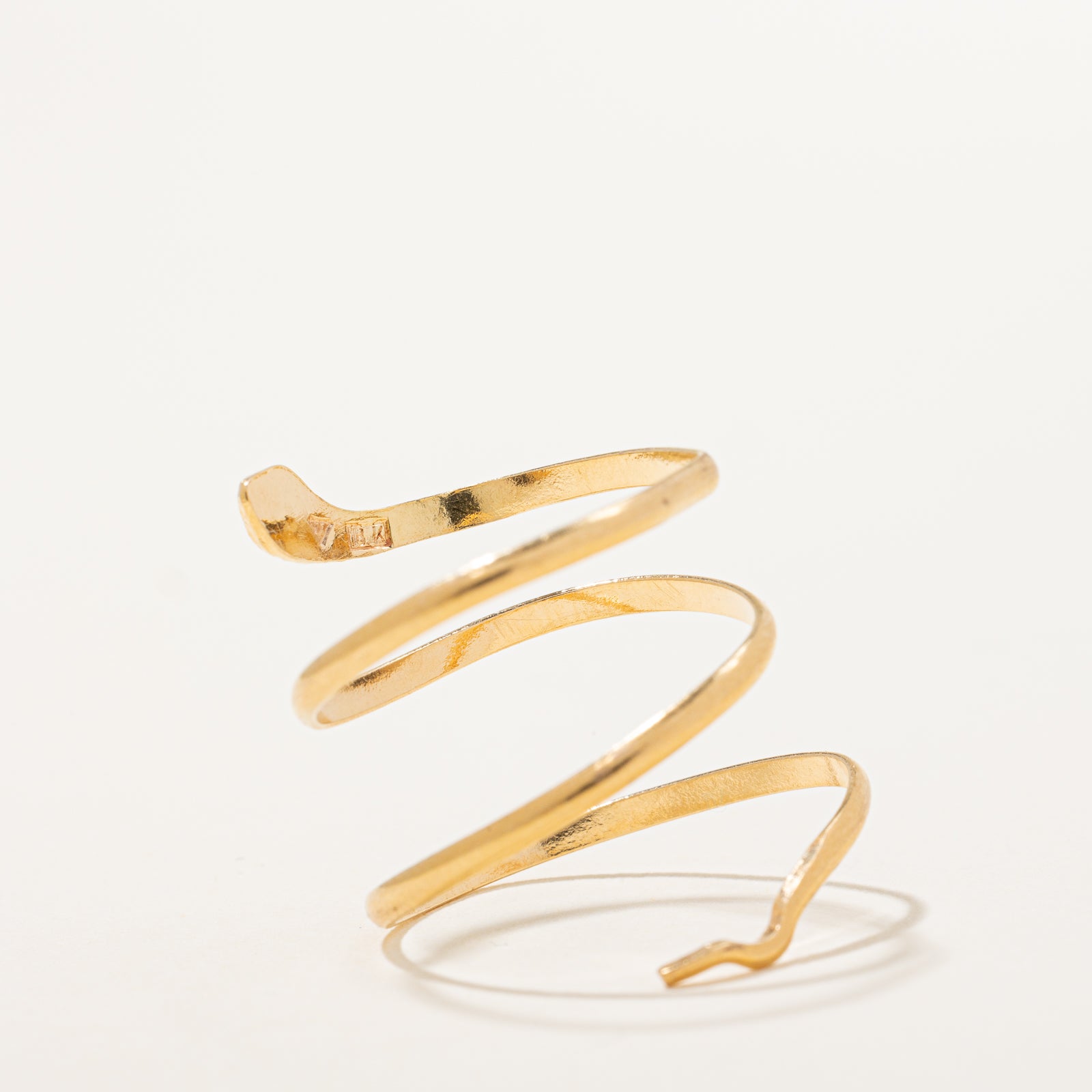 Bague serpent en verre rouge | 0,02 ct | Taille 4,5 |