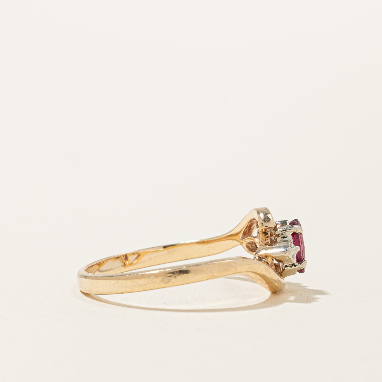Ruby & Diamond Ring | 0.14ct, 0.03ctw | SZ 6.75 |