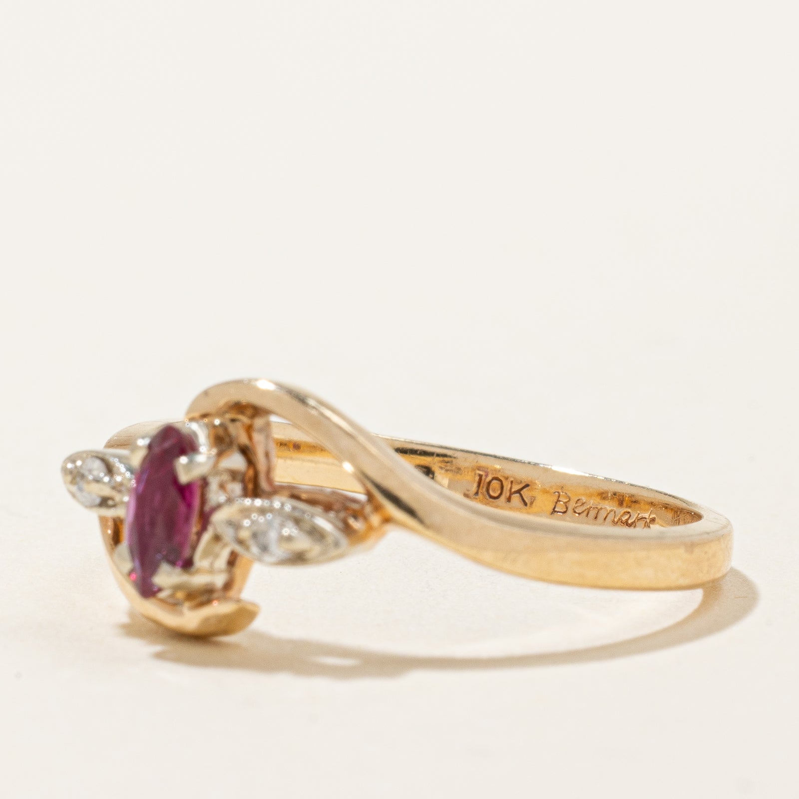 Ruby & Diamond Ring | 0.14ct, 0.03ctw | SZ 6.75 |