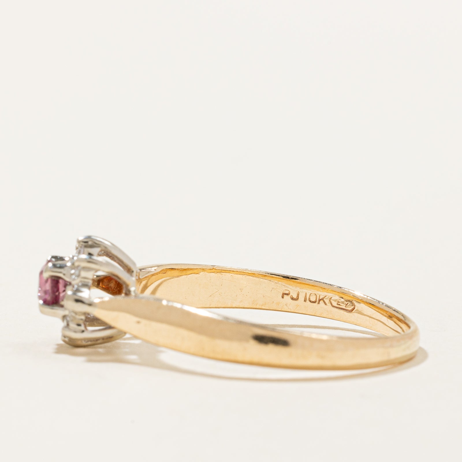 Ruby & Diamond Halo Ring | 0.21ct, 0.08ctw | SZ 8.5 |
