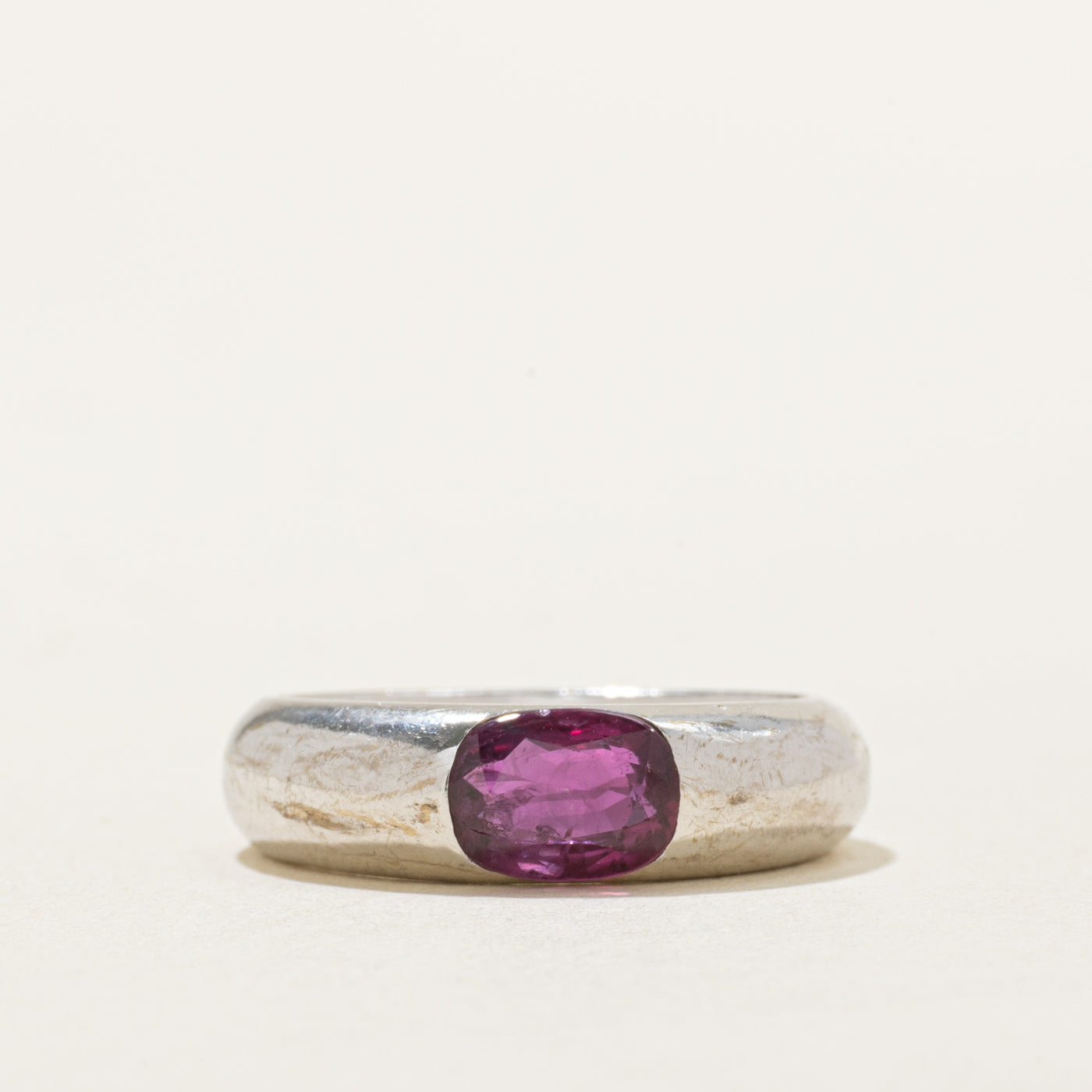 East West Solitaire Ruby Ring | 1.00ct | SZ 4.75 |