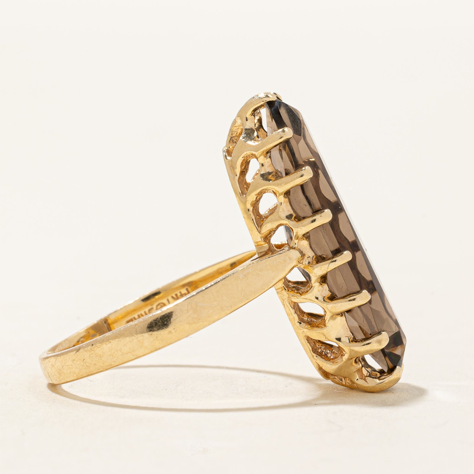 Smoky Quartz Cocktail Ring | 6.00ct | SZ 7.75 |