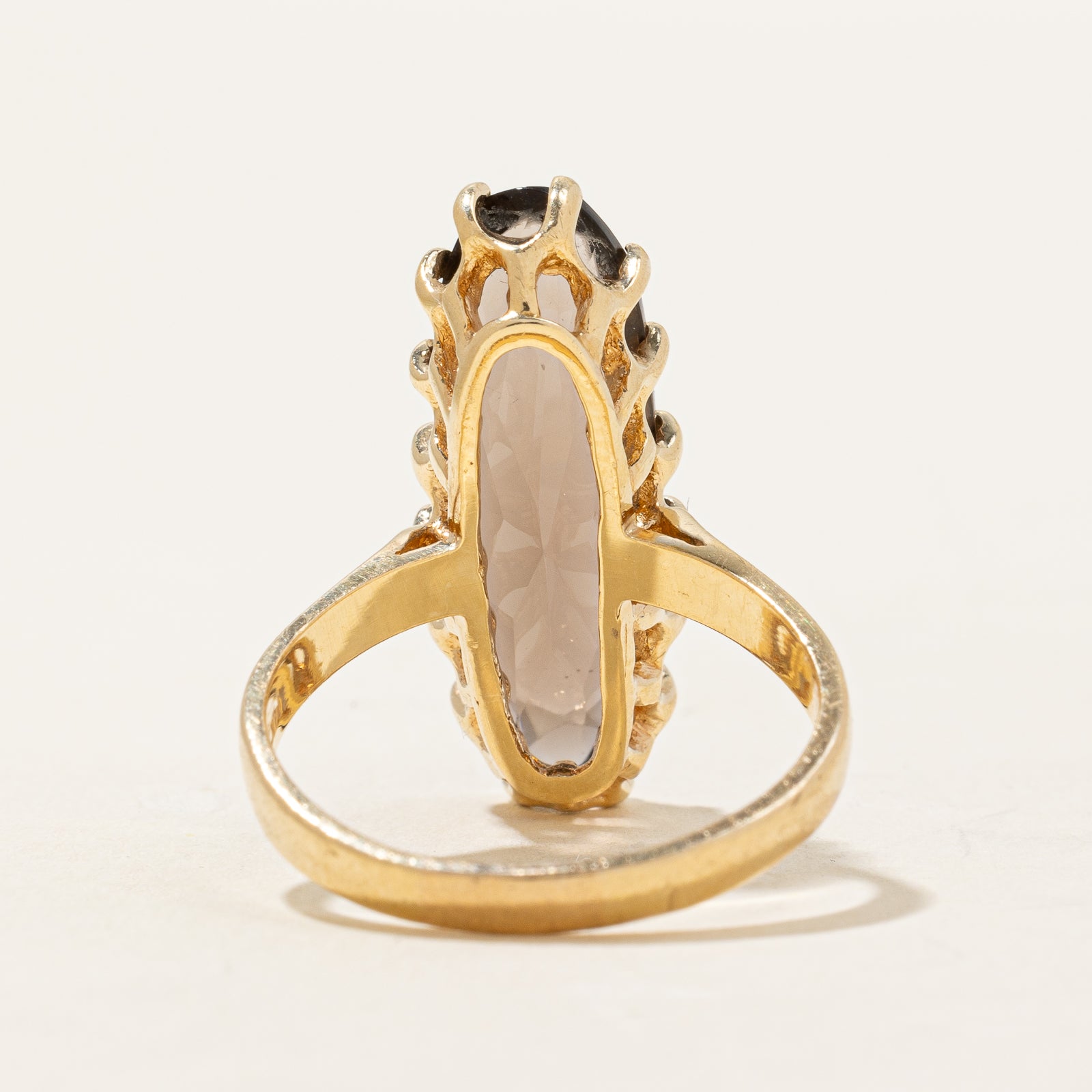 Smoky Quartz Cocktail Ring | 6.00ct | SZ 7.75 |