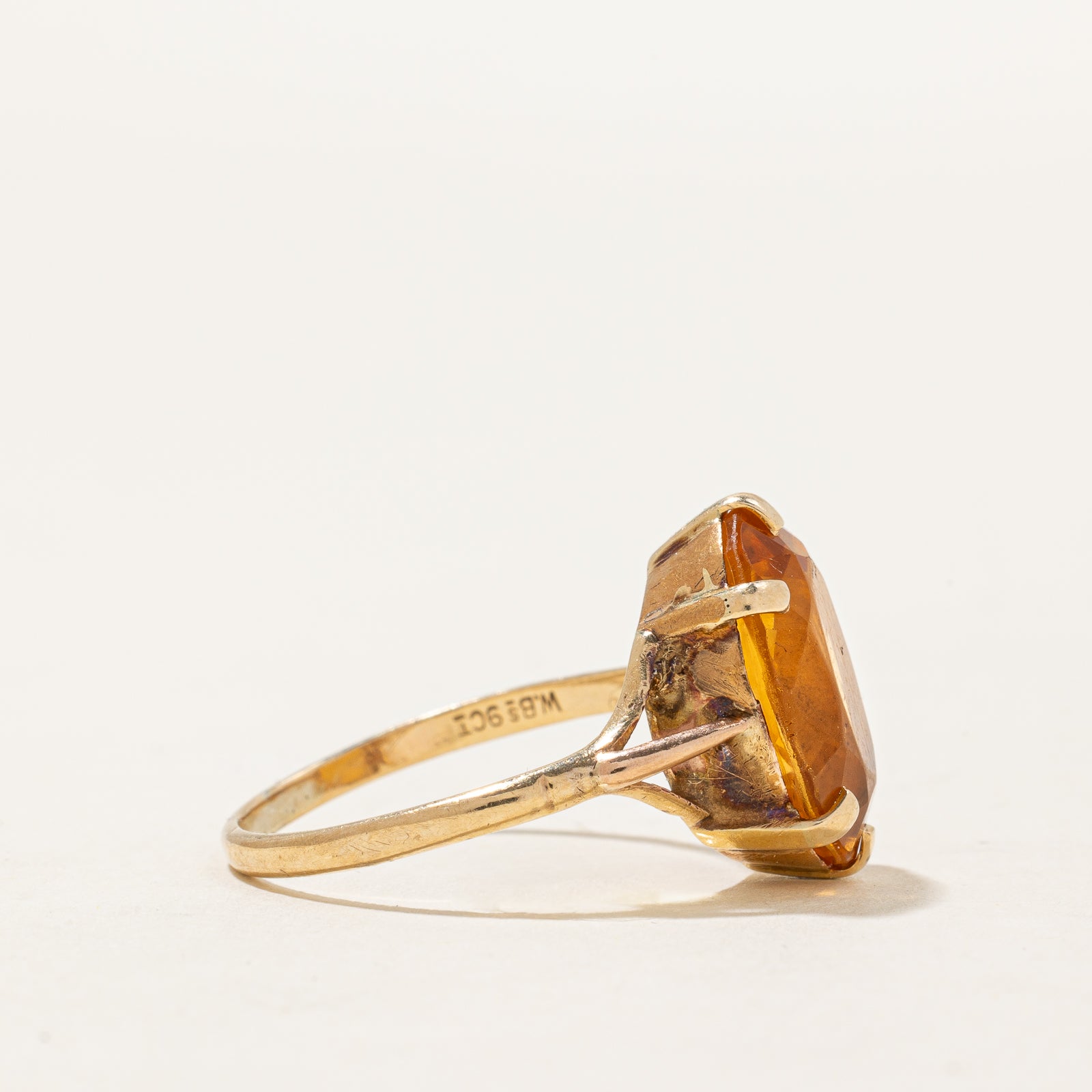 Bague cocktail en citrine | 5,0 ct | Taille 7,25 |