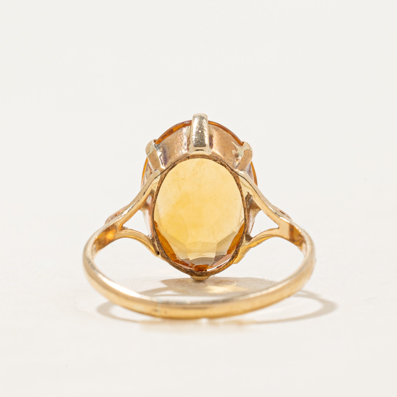 Bague cocktail en citrine | 5,0 ct | Taille 7,25 |