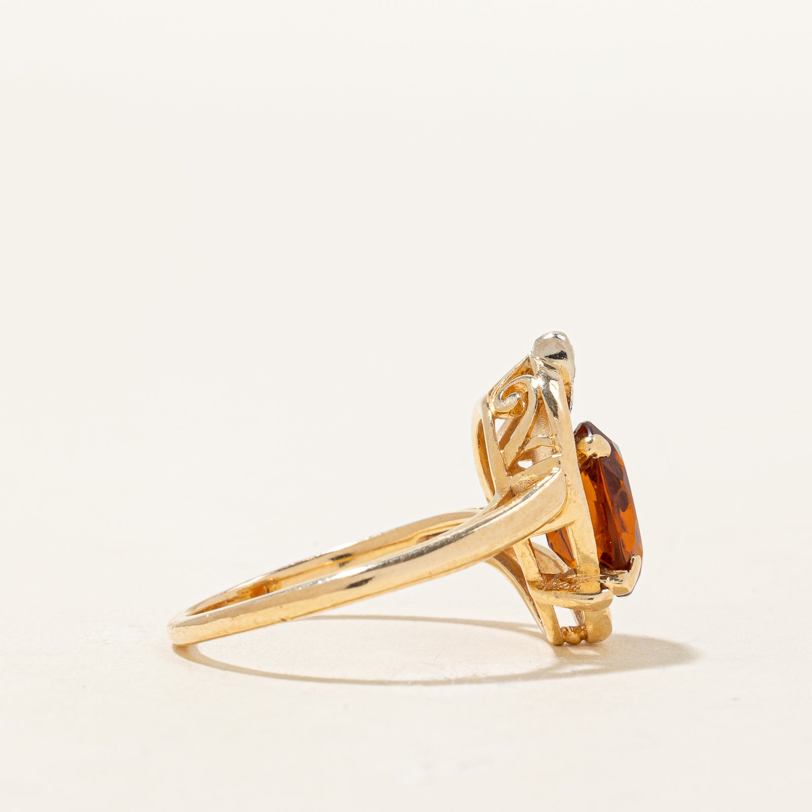 Mandarin & Citrine Ring | 1.50ct, 0.03ctw | SZ 6.25 |