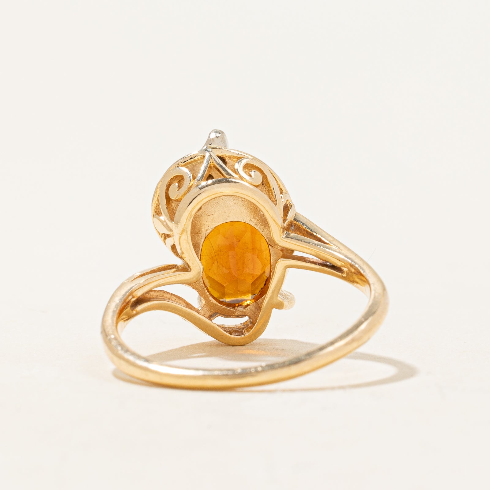 Mandarin & Citrine Ring | 1.50ct, 0.03ctw | SZ 6.25 |