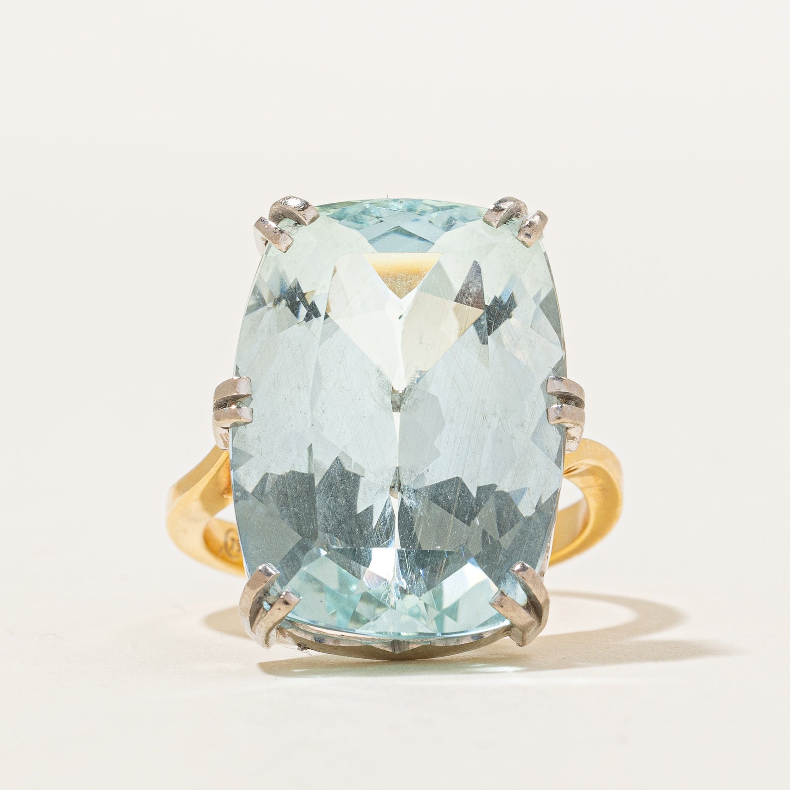 Aquamarine Cocktail Ring | 20.00ct | SZ 8.25 |