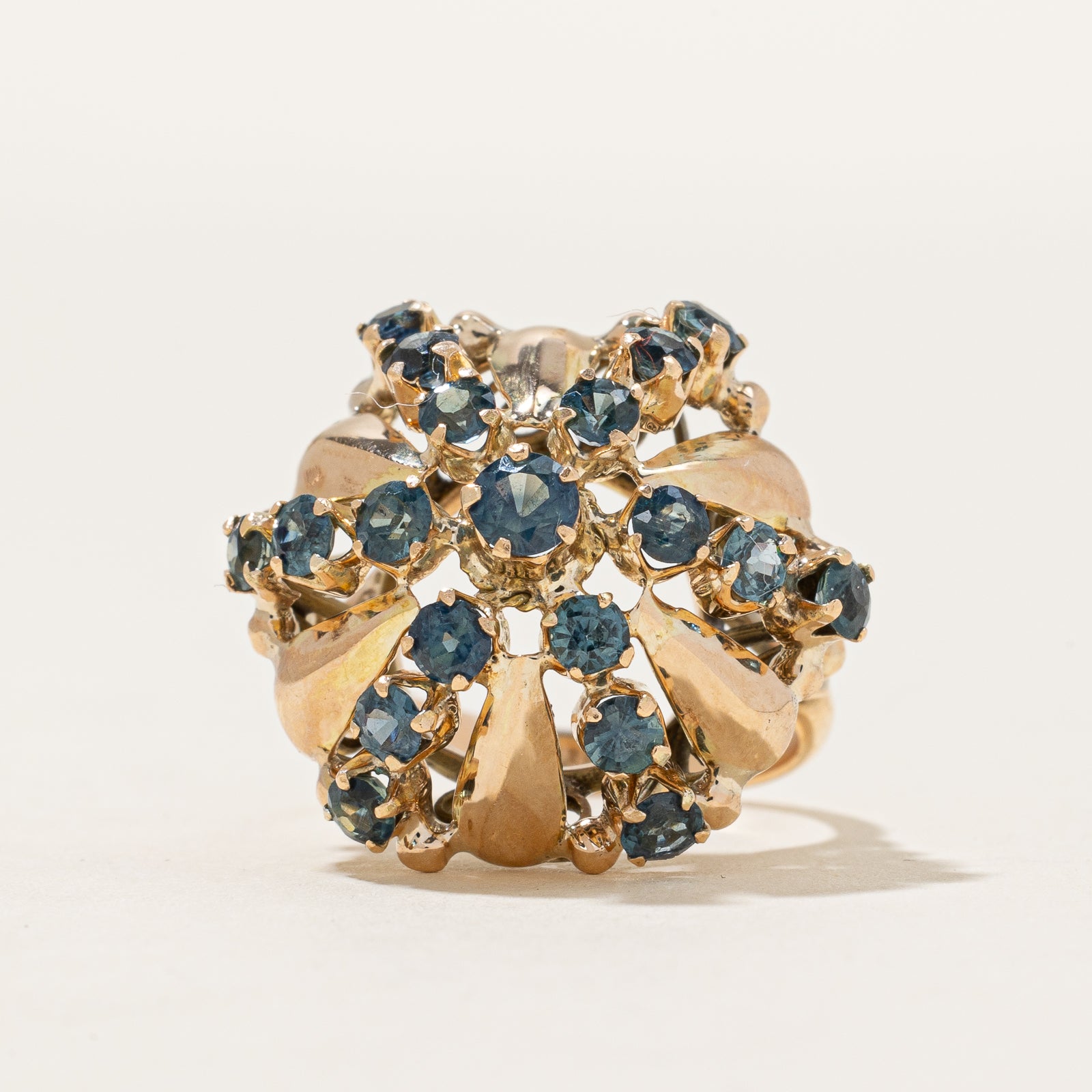 Blue Sapphire Cocktail Ring | 1.54ctw | SZ 4.75 |