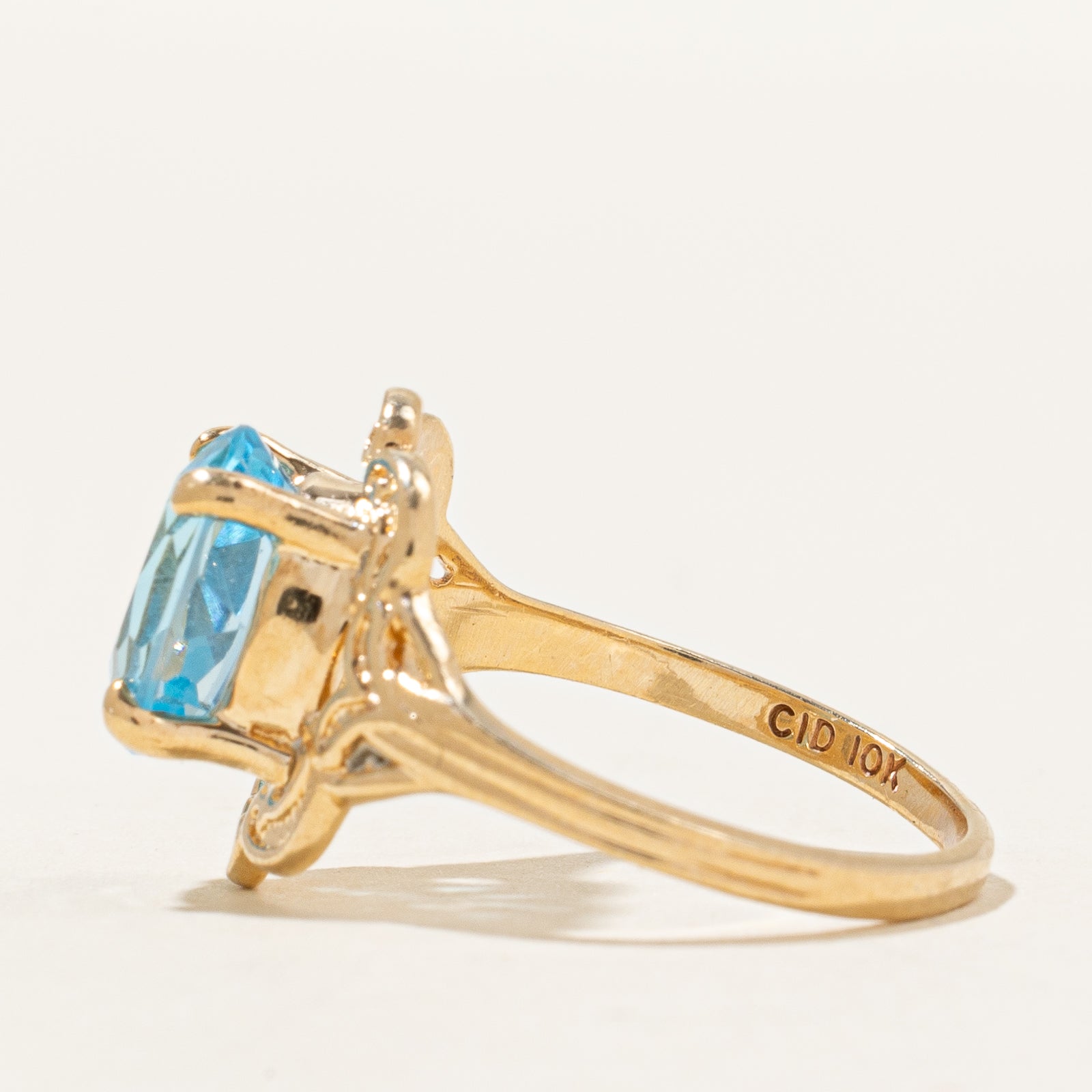Blue Topaz Cocktail Ring | 2.30ct | SZ 6.25 |