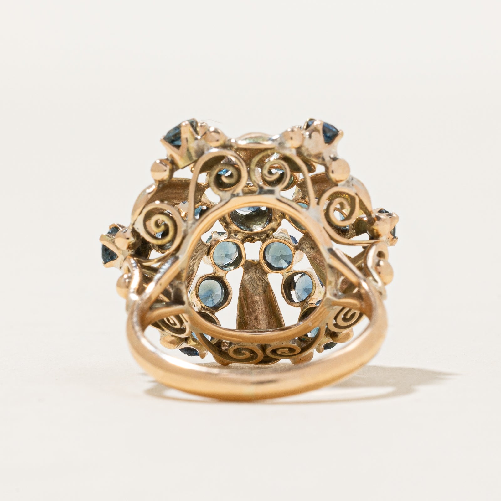 Blue Sapphire Cocktail Ring | 1.54ctw | SZ 4.75 |