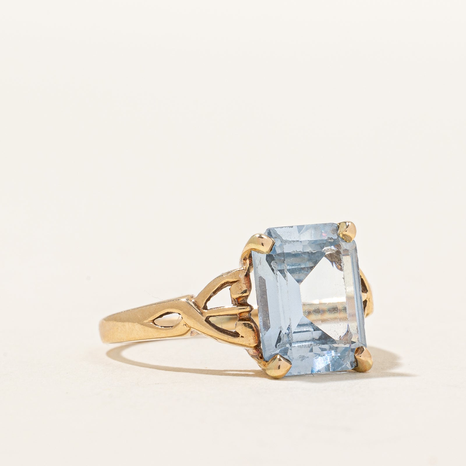 Bague cocktail en spinelle synthétique | 4,00 ct | Taille 5,5 |