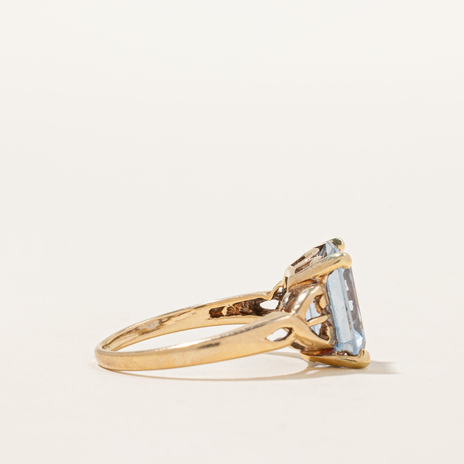 Bague cocktail en spinelle synthétique | 4,00 ct | Taille 5,5 |