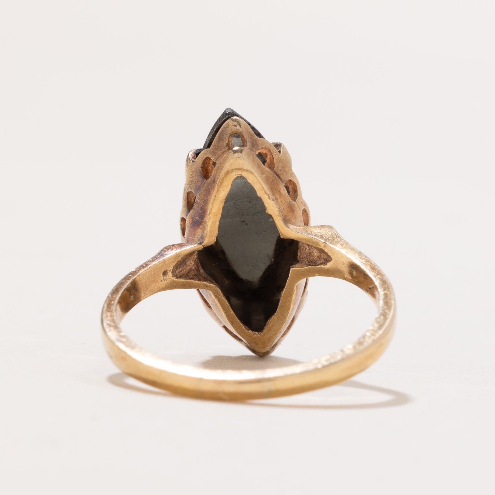 Marquise Cut Hematite Ring | 6.75ct | SZ 7.5