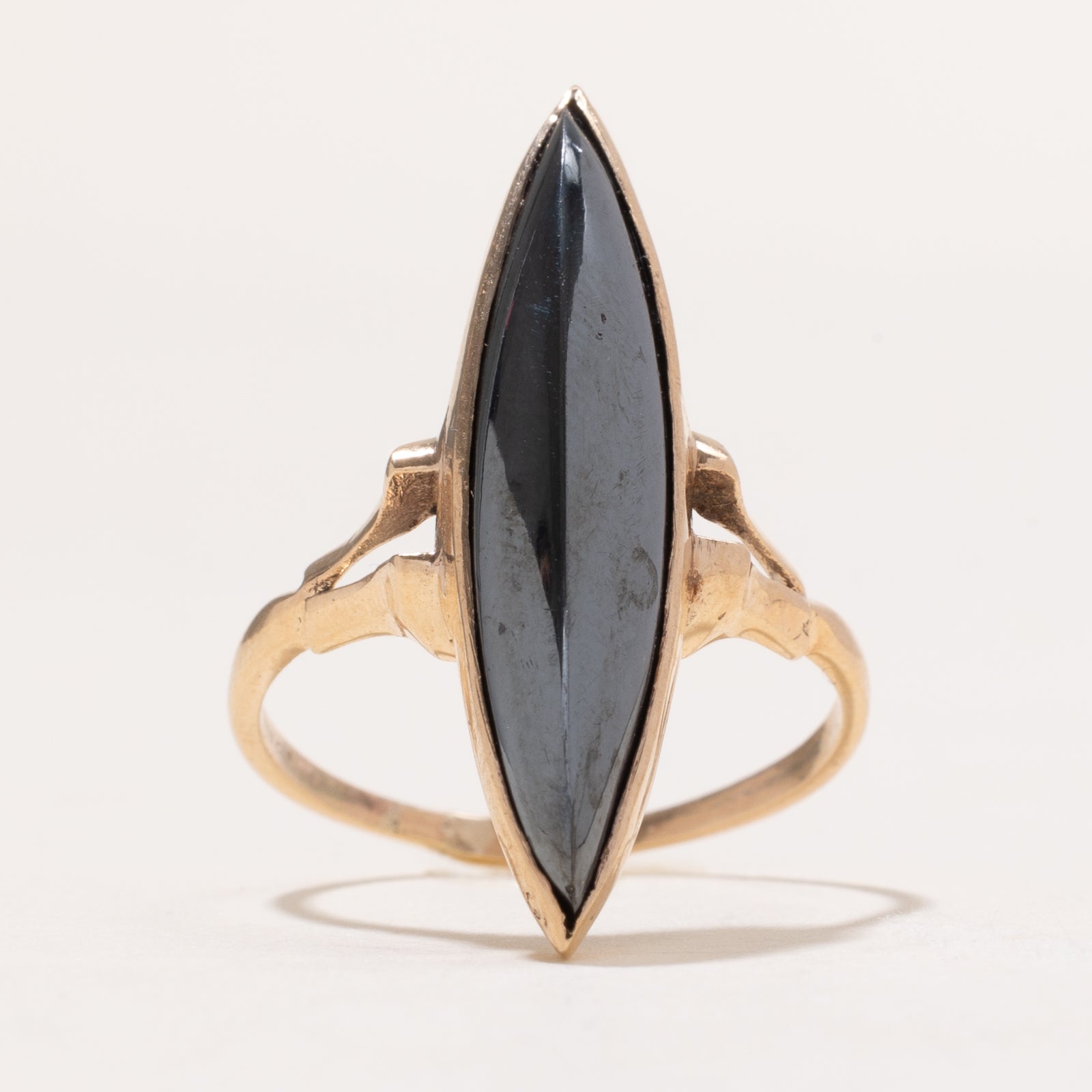 Hematite Navette Ring | 6.50ct | SZ 8.5