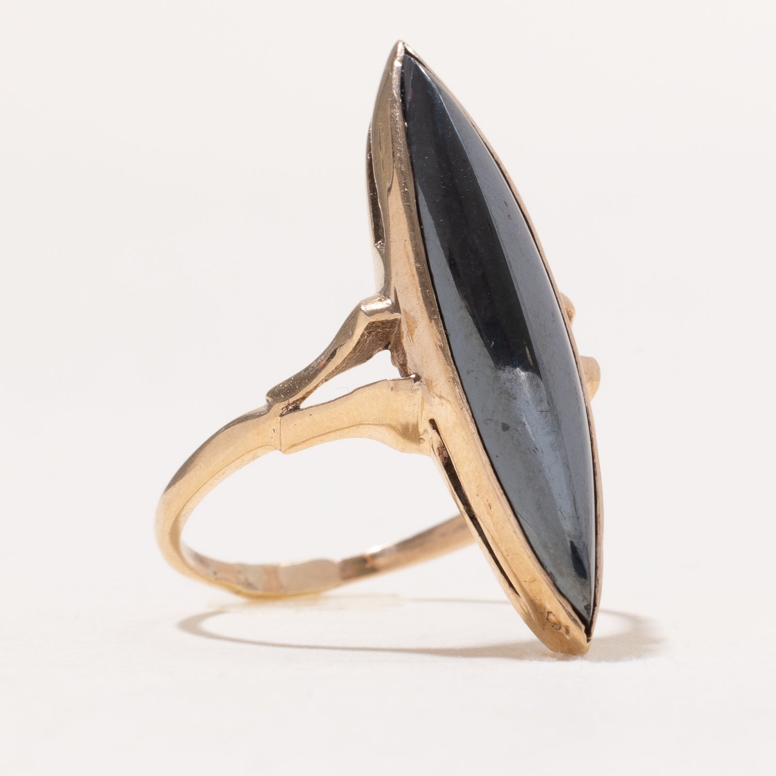 Hematite Navette Ring | 6.50ct | SZ 8.5