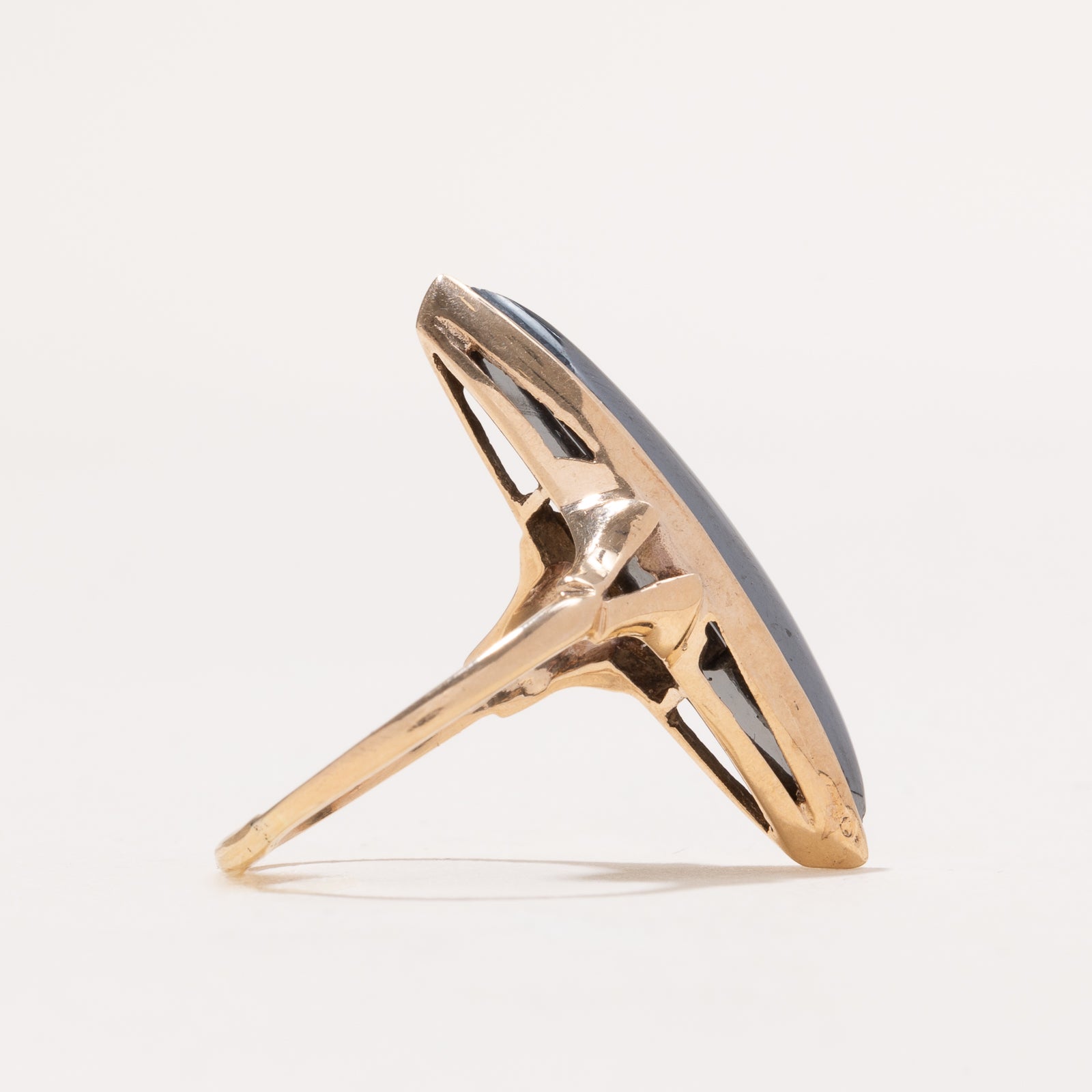 Hematite Navette Ring | 6.50ct | SZ 8.5