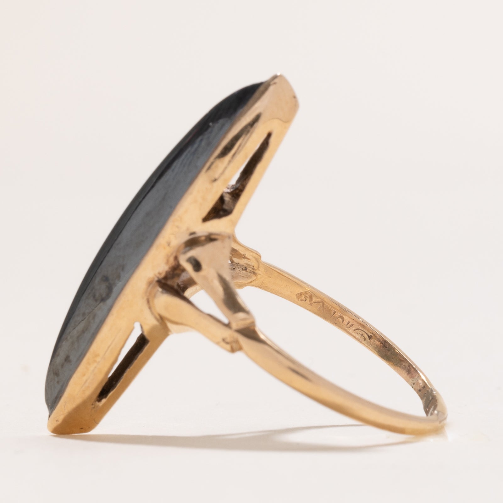 Hematite Navette Ring | 6.50ct | SZ 8.5