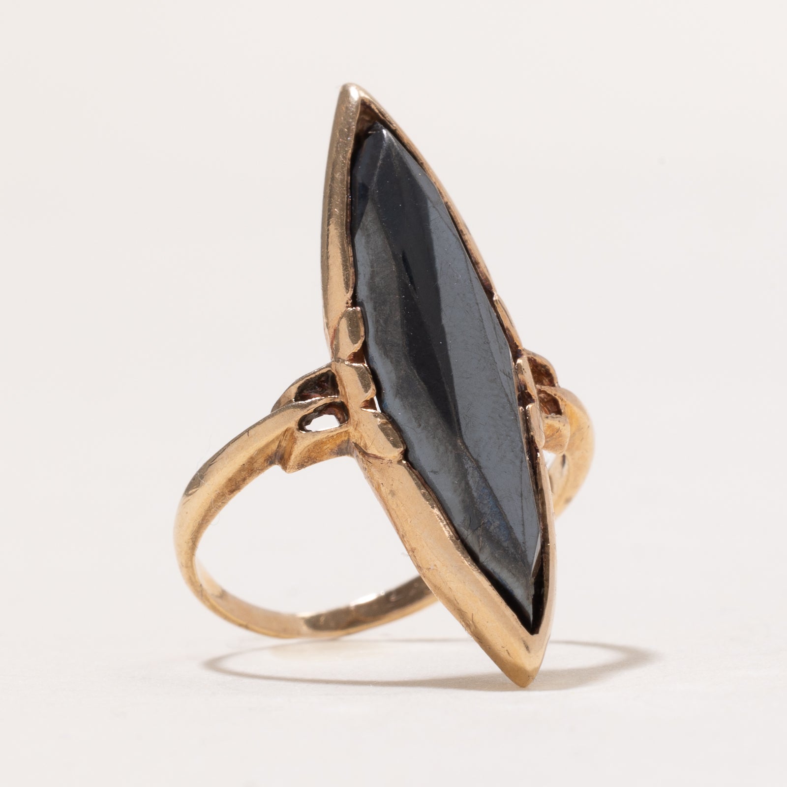 Hematite Navette Ring | 7.75ct | SZ 6