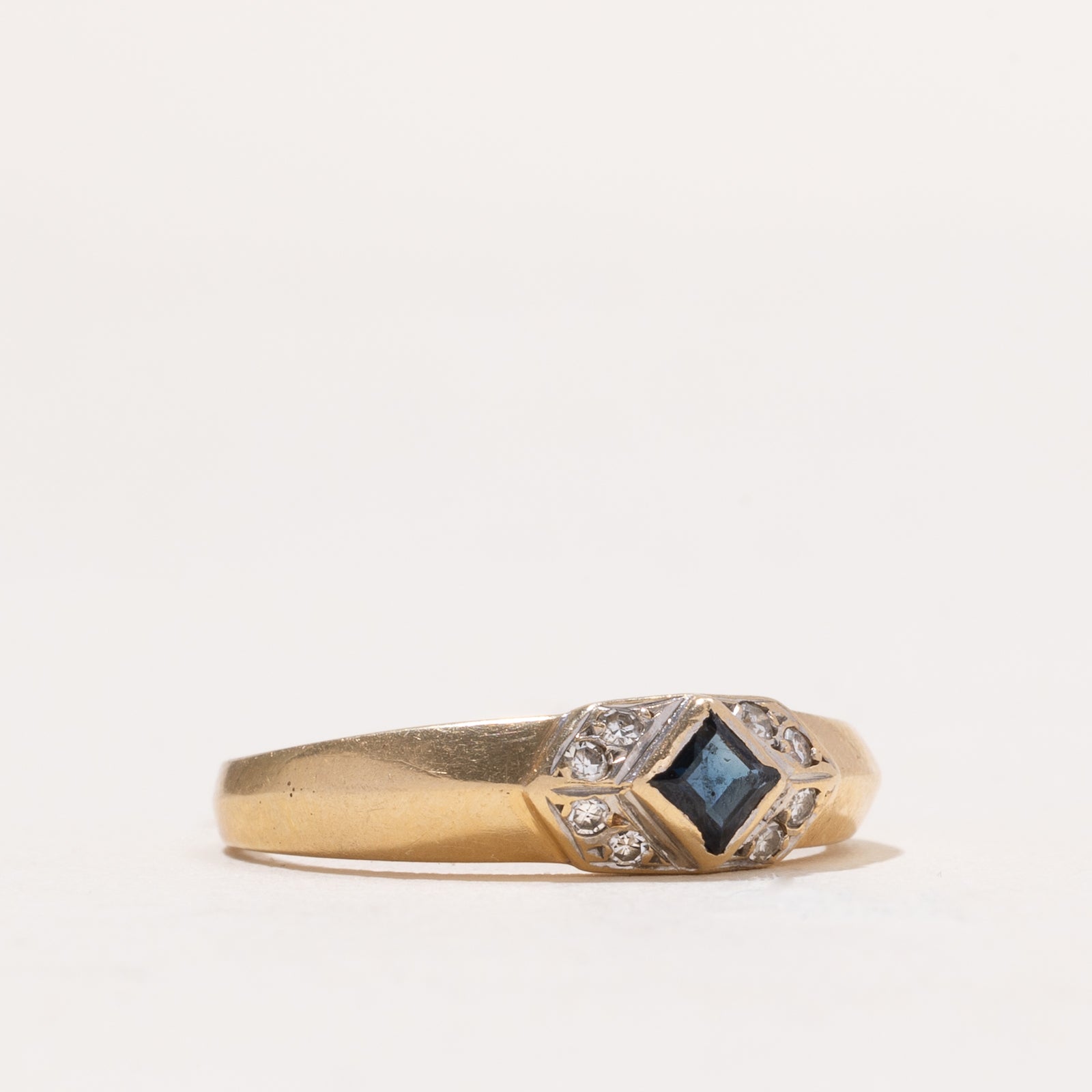 Sapphire & Diamond Ring | 0.18ct | 0.08ctw | SZ 8