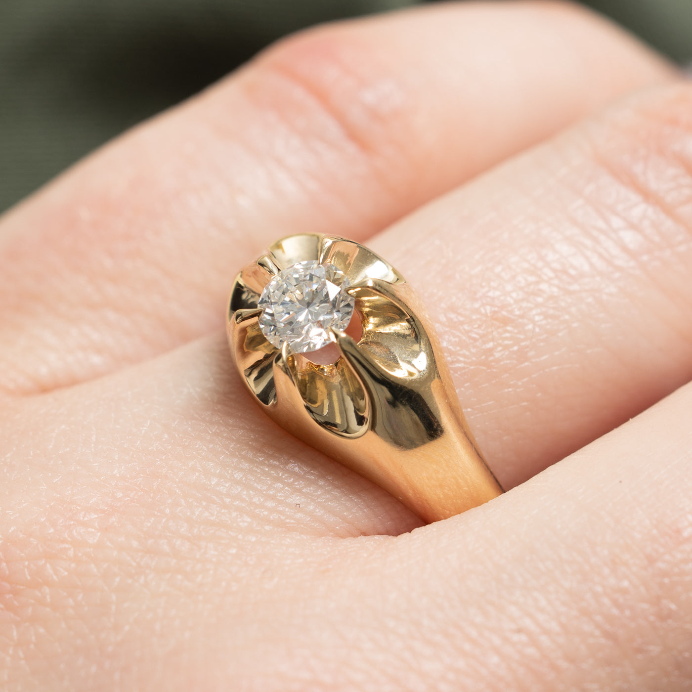 '100 Ways' GIA Certified Diamond Belcher Set Ring | 0.57ct | SZ 9.5 |