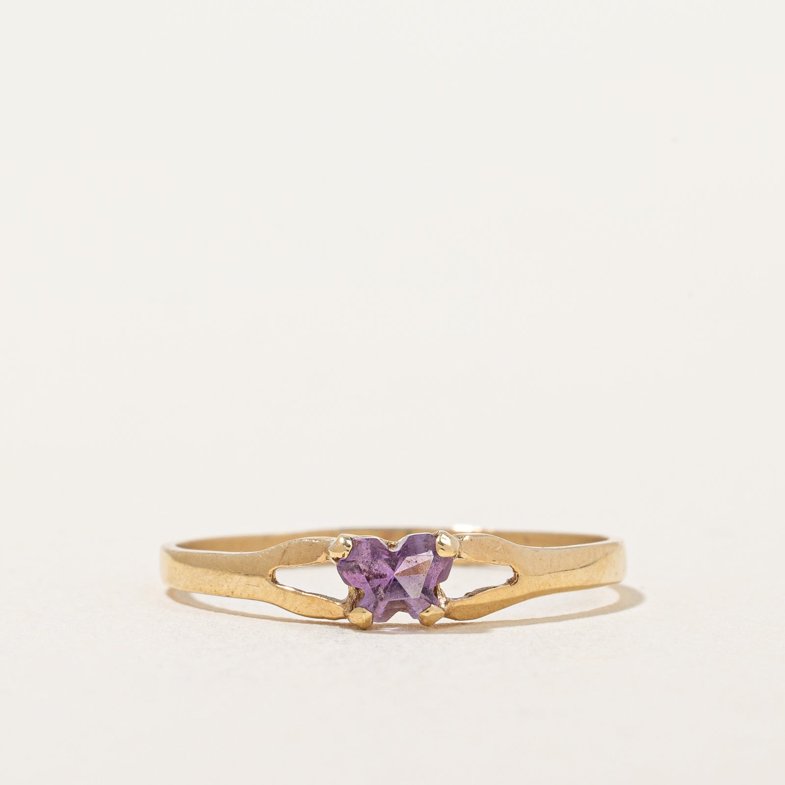 Amethyst Butterfly Ring | 0.20ct | SZ 5.25 |