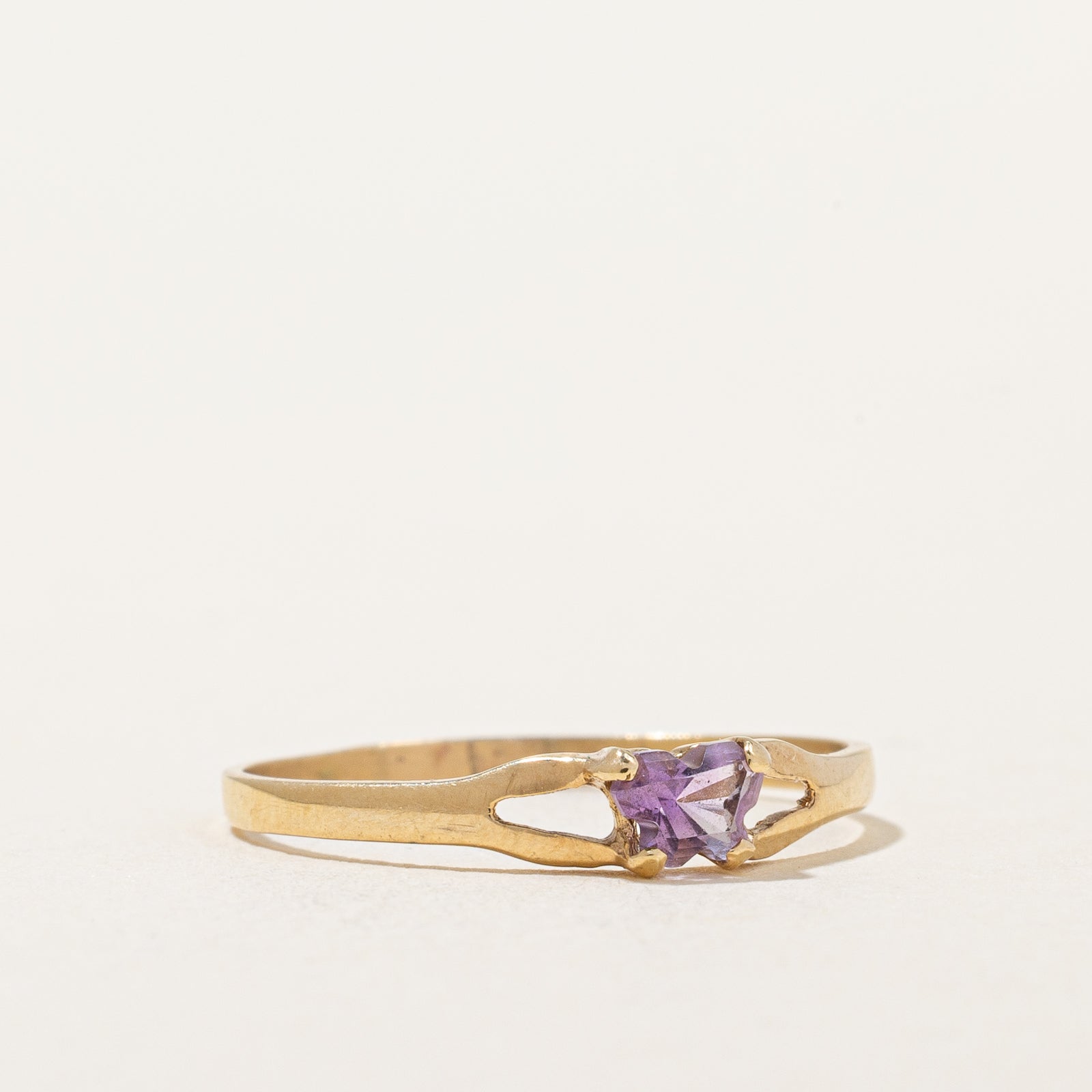 Amethyst Butterfly Ring | 0.20ct | SZ 5.25 |