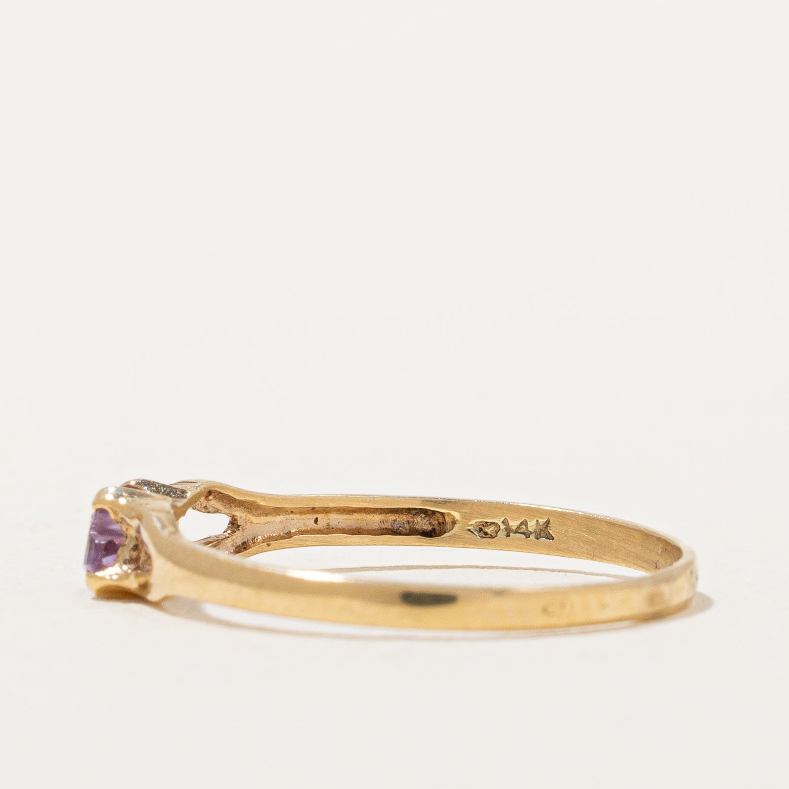Amethyst Butterfly Ring | 0.20ct | SZ 5.25 |